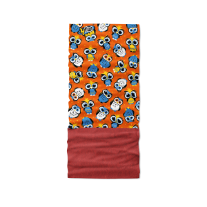 Multifunkční šátek 4FUN Scarf 8in1 Polartec KID-Owl Orange