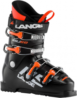 Dětské lyžáky Lange RSJ 60 BLACK/ORANGE FLUO