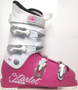 Dětské lyžařky BAZAR Lange Starlet 60 white/pink 225