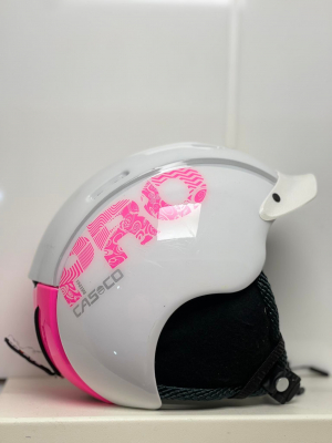 Lyžařská helma BAZAR Casco Mini Pro MyStyle pink/white S 50-55