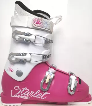 Detské lyžiarky BAZÁR Lange Starlet 60 white/pink 245