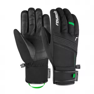 Pánske Lyžiarske rukavice Reusch Luca R-TEX XT black/green