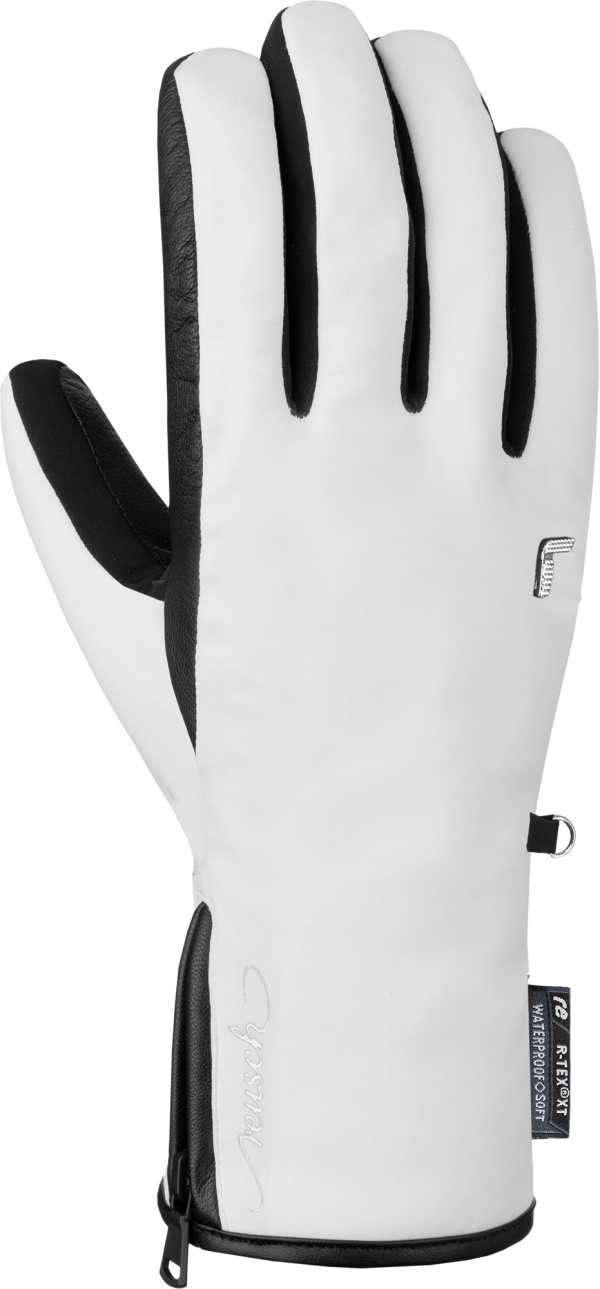 Dámské lyžařské rukavice Reusch Tiffany R-Tex XT white/black