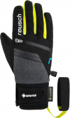 Juniorské lyžiarske rukavice Reusch Travis GORE-TEX Junior black/black melange /yellow 