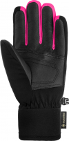 Juniorské lyžiarske rukavice Reusch Travis GORE-TEX Junior black/black melange/pink