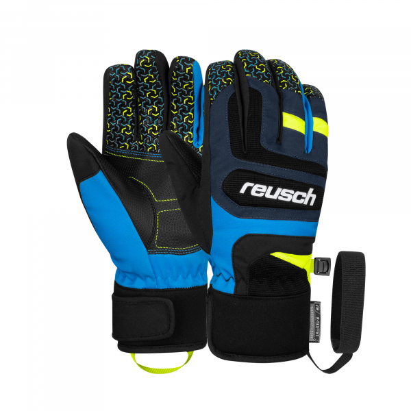 Juniorské lyžiarske rukavice Reusch Chris R-Tex XT Junior dress blue/blue/yellow