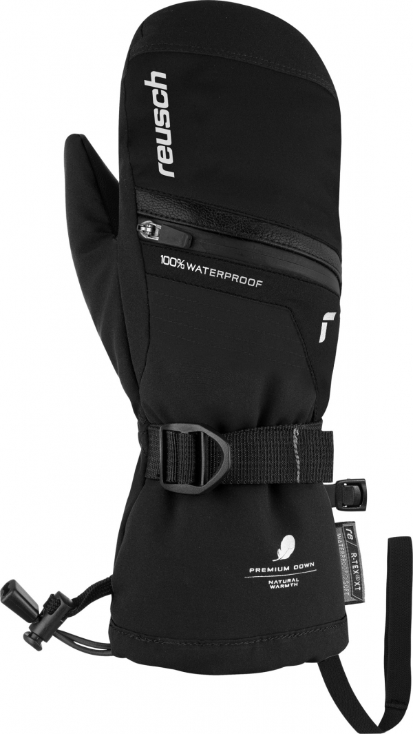 Juniorské lyžiarske rukavice Reusch Lando R-TEX XT Junior Mitten black/silver
