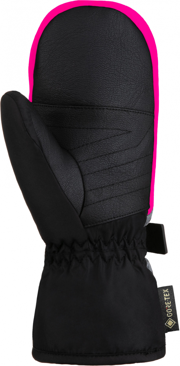 Juniorské lyžiarske rukavice Reusch Flash GORE-TEX Junior Mitten black/black melange/pink