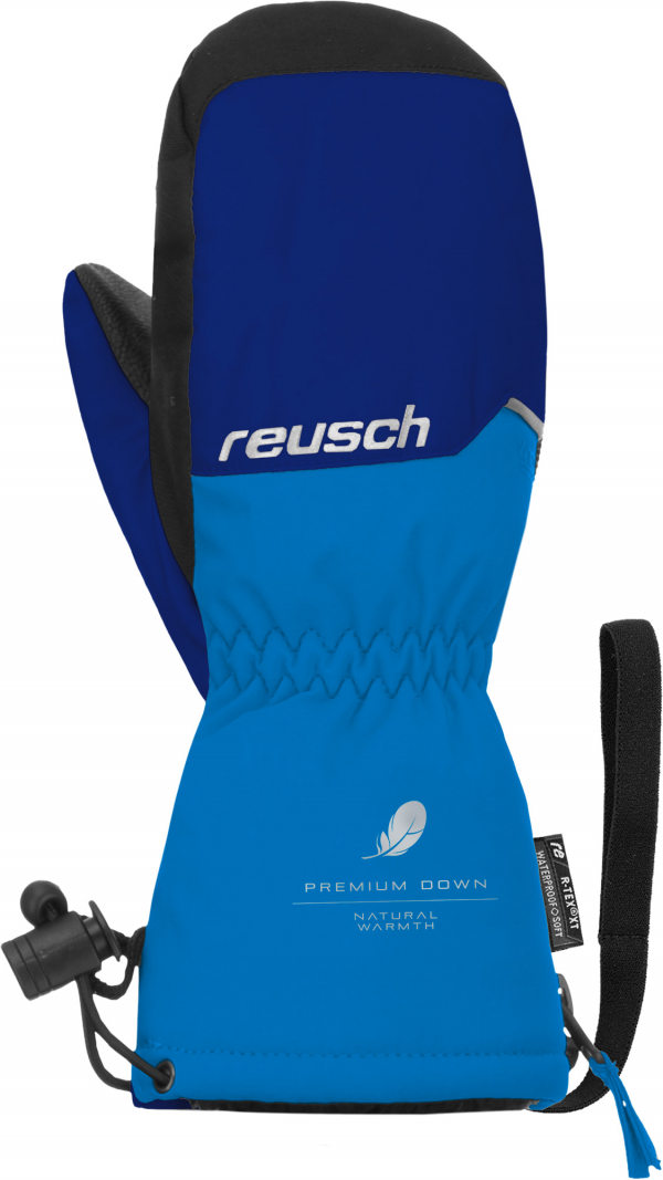 Detské lyžiarske rukavice Reusch Jerry Down R-TEX XT Mitten surf the web/blue