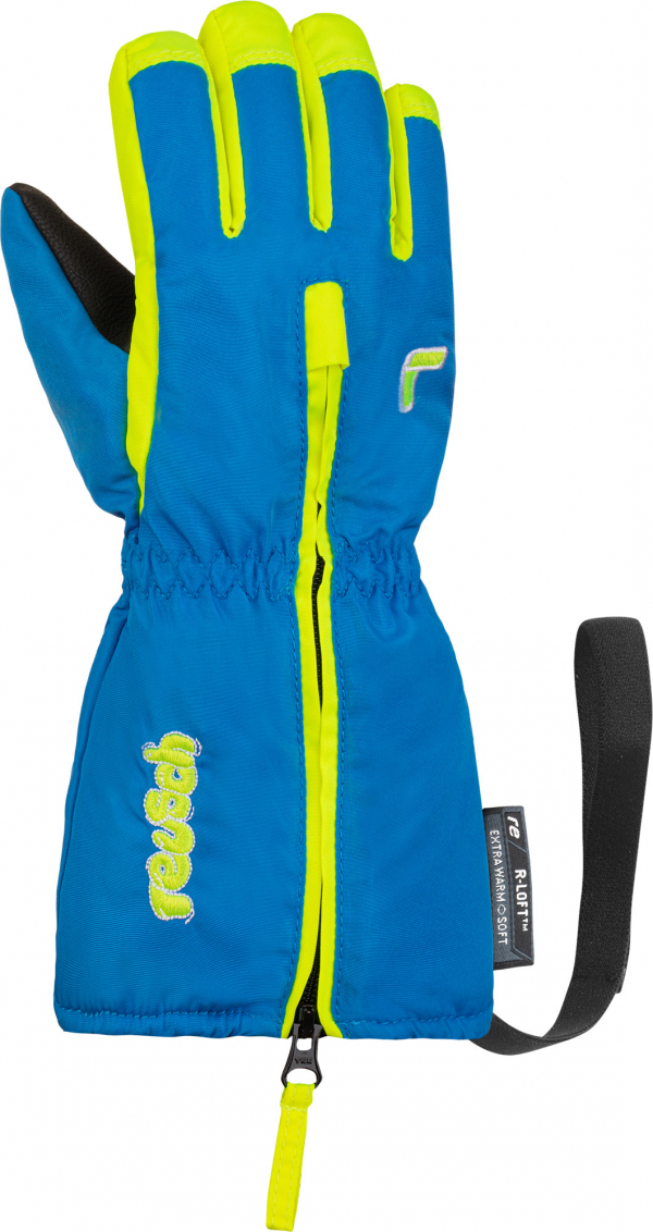 Dětské lyžařské rukavice Reusch Tom blue/yellow