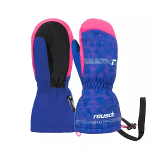 Detské lyžiarske rukavice Reusch Maxi R-TEX XT Mitten surf the web/pink