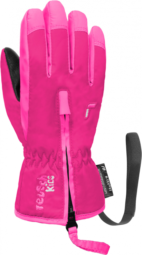Dětské lyžařské rukavice Reusch Ben fuchsia purple/pink