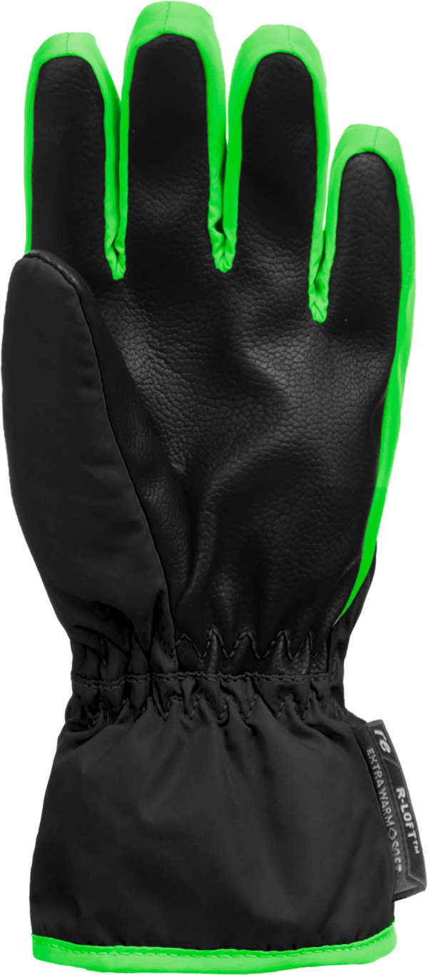 Detské lyžiarske rukavice Reusch Ben fuchsia black/neon green