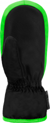 Detské lyžiarske rukavice Reusch Ben Mitten black/neon green