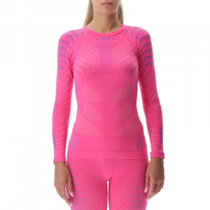 Dámské termo triko s dlouhým rukávem round neck - termoprádlo UYN RESILYON magenta/pink