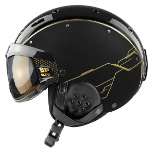 Lyžařská helma se štítem Casco SP-6 Limited Circuit Gold - Black