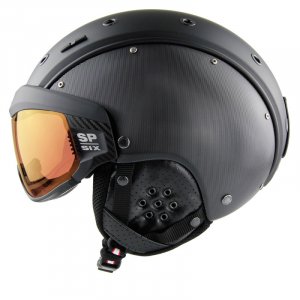 Lyžařská helma se štítem Casco SP-6 Black Structure