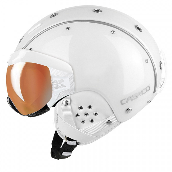 Lyžařská helma se štítem Casco SP-6 Visor White