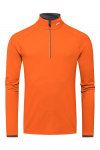 Termo tričko pánske - lyžiarske funkčné oblečenie, termoprádlo KJUS Men Feel Midlayer Half-Zip Kjus Orange