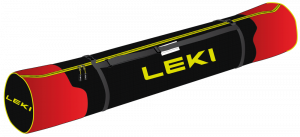 Vak na lyže Leki Alpine Ski Bag red/black/neonyellow 185 cm