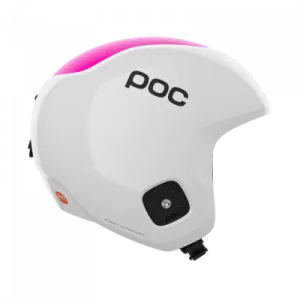Lyžařská helma POC Skull Dura Jr hydrogen white/fluorescent pink