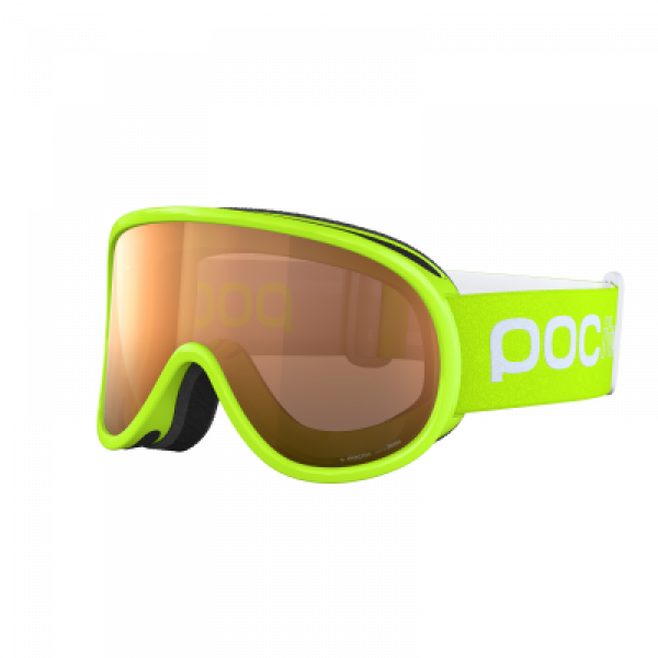 Detské lyžiarske okuliare POCito Retina Fluorescent yellow/green-orange no mirror