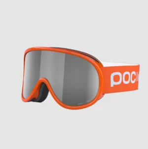 Detské lyžiarske okuliare POCito Retina Fluorescent Orange-clarity pocito spektris silver