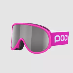 Detské lyžiarske okuliare POCito Retina Fluorescent Pink-clarity spektris silver