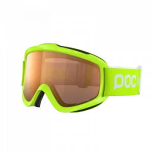 Detské lyžiarske okuliare POCito Iris Fluorescent yellow/green-orange no mirror