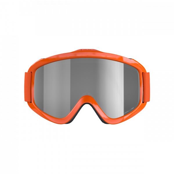 Detské lyžiarske okuliare POCito Iris Fluorescent orange-clarity spektris silver