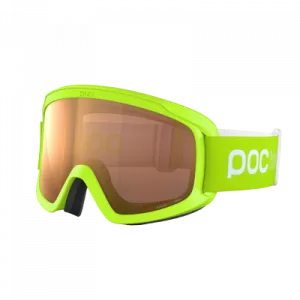 Detské lyžiarske okuliare POCito Opsin fluorescent yellow/green-orange no mirror