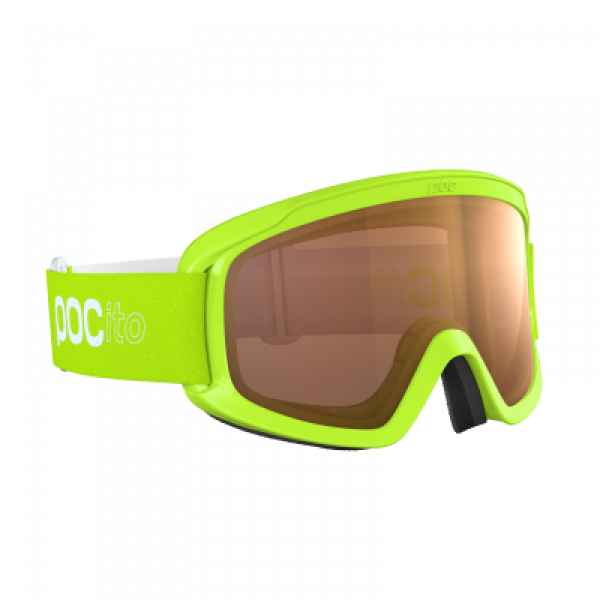 Dětské lyžařské brýle POCito Opsin fluorescent yellow/green-orange no mirror