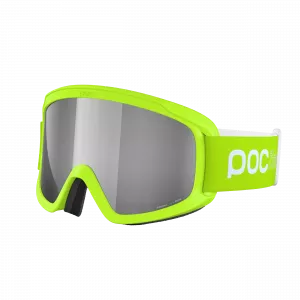 Detské lyžiarske okuliare POCito Opsin Fluorescent Yellow/Green/Clarity Spektris Silver