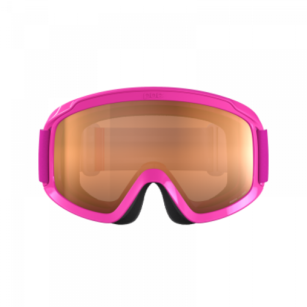 Detské lyžiarske okuliare POCito Opsin fluorescent pink-orange no mirror
