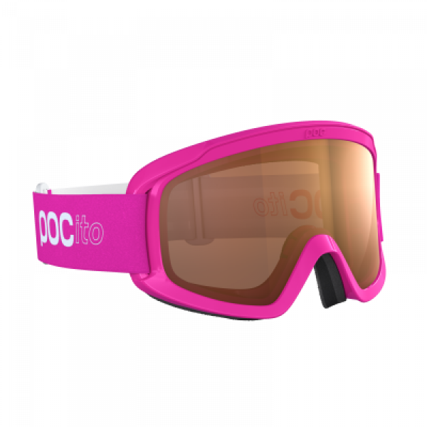 Dětské lyžařské brýle POCito Opsin fluorescent pink-orange no mirror