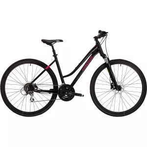 Dámsky trekový bicykel Kross Evado 4.0 28” čierno-malinový