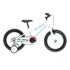 Detský dievčenský bicykel Kross Mini 3.0 16” lesklý white/aquamarine/coral