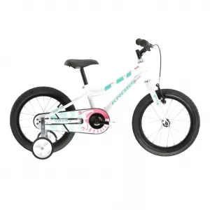 Detský dievčenský bicykel Kross Racer 3.0 16” lesklý white/aquamarine/coral