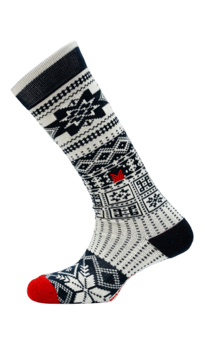 Vlněné Merino ponožky Dale of Norway History Socks Knee High - Navy Offwhite Raspberry