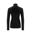 Dámské termo tričko černé s dlouhým rukávem, termoprádlo We Norwegians Sno ZipUp Women - Black