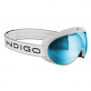 Lyžařské brýle Indigo Voggle Slim Mirror Iceblue White - White strap