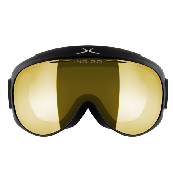 Lyžařské brýle Indigo Voggle Slim Mirror Gold Black - Black strap