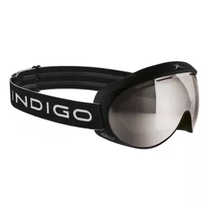 Lyžiarske okuliare Indigo Voggle Slim Mirror Chrome Black - Black strap