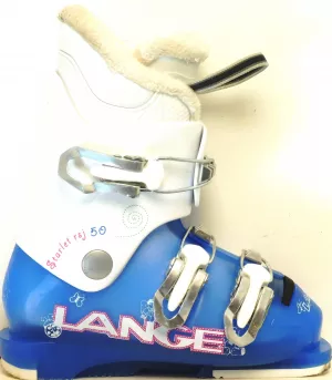 Detské lyžiarky BAZÁR Lange RSJ 50 Starlett blue/white 175 
