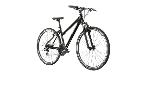 Dámsky crossový bicykel Kross Evado 2.0 28” lesklý čierno-zelený