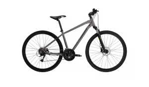 Pánsky crossový bicykel Kross Evado 5.0 28” matný sivo čierný