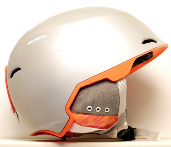 Lyžařská helma BAZAR Alpina Maroi silver/orange L 57-61