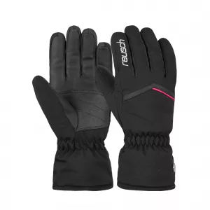 Dámske lyžiarske rukavice Reusch Marisa bk/wh/pink  7748