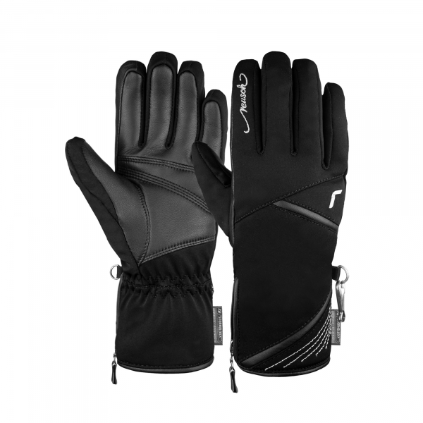 Dámské lyžařské rukavice Reusch Lore Stormbloxx black/silver