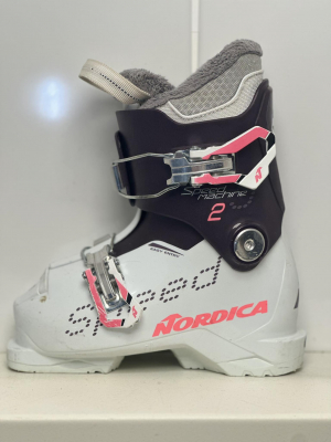 Detské lyžiarky BAZÁR Nordica Speed Machine purple/white/pink 185